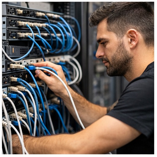Netzwerktechnik und Patchpanel